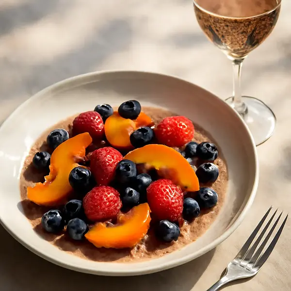 Sparkling wine with fruit