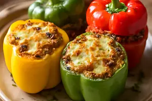 Stuffed Peppers with Cheese