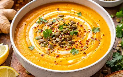 Zupa krem z dyni z imbirem