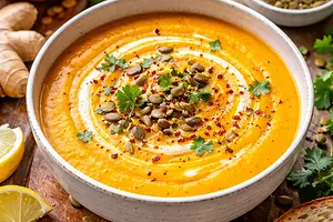 Pumpkin Cream Soup with Ginger