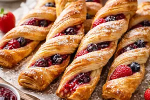 Fruit Puff Pastry Faworki