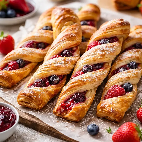 Fruit Puff Pastry Faworki