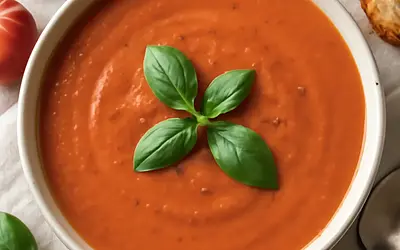 Zupa pomidorowa z bazylią
