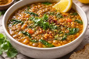 Lentil soup with spices