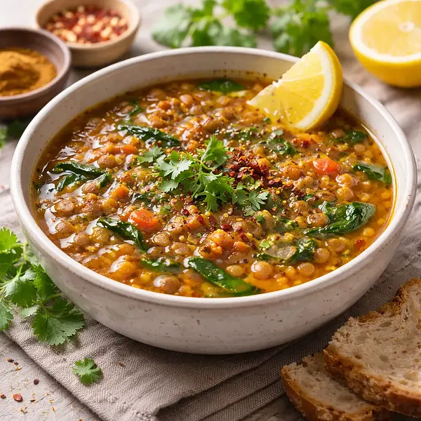 Lentil soup with spices