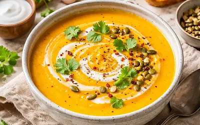 Pumpkin Soup with Coconut Milk