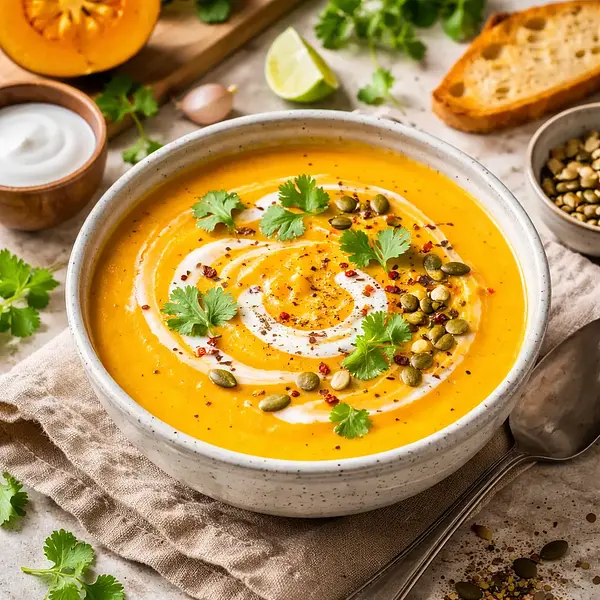Pumpkin Soup with Coconut Milk