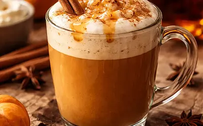 Spiced Pumpkin Latte with Maple Foam