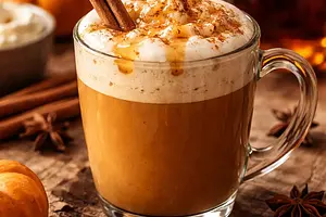 Korzenna Latte Dyniowa z Pianką Klonową