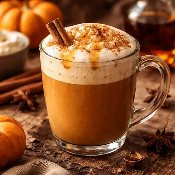 Spiced Pumpkin Latte with Maple Foam