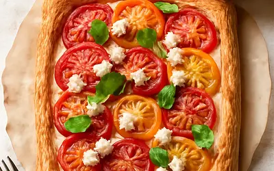 Tarta z pomidorkami i serem feta