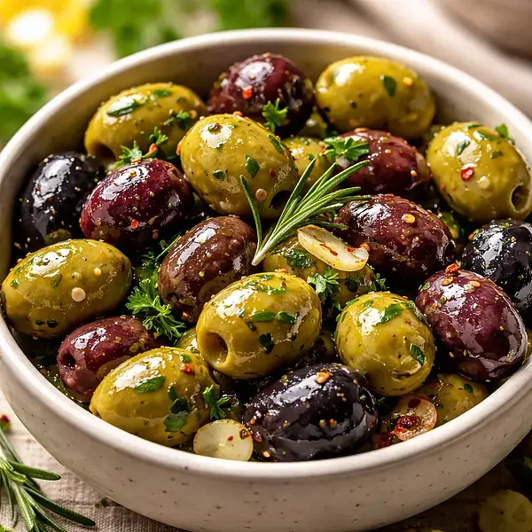 Herbed Marinated Olives