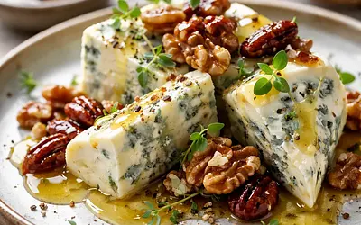 Moldy cheese with nuts
