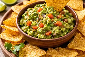 Guacamole with nachos