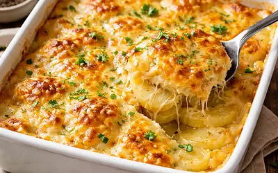 Potato casserole with cheese