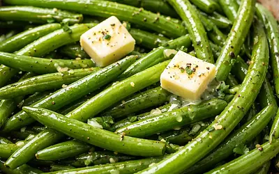 Green beans with butter