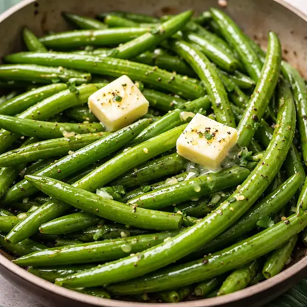 Green beans with butter