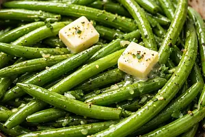 Green beans with butter