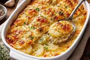 Ziemniaki gratin z serem