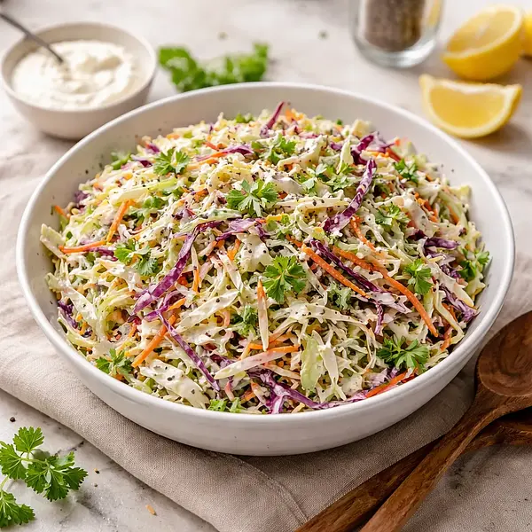 Sałatka coleslaw z sosem jogurtowym