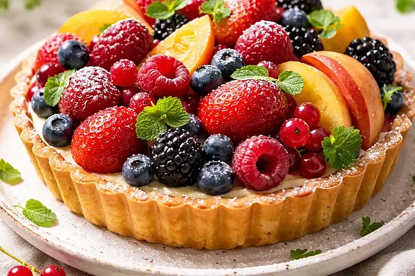 Tarta z owocami sezonowymi