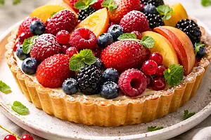 Tarta z owocami sezonowymi