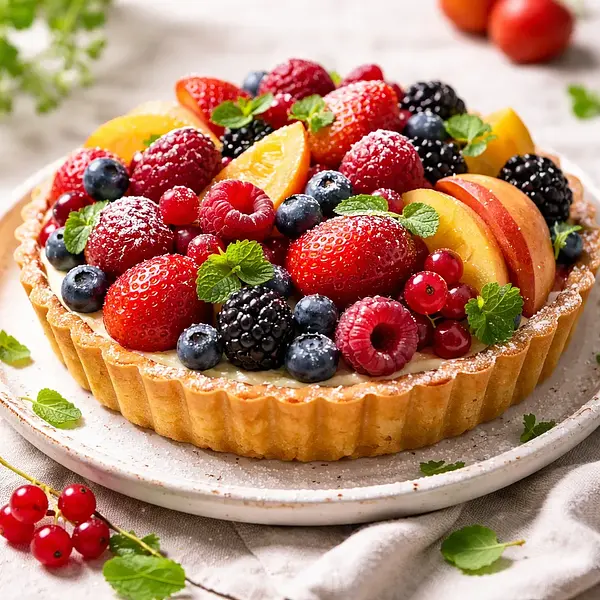 Tarta z owocami sezonowymi