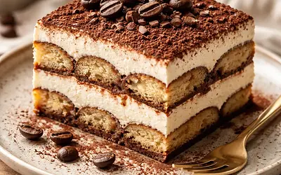 Creamy coffee tiramisu
