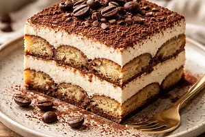 Creamy coffee tiramisu