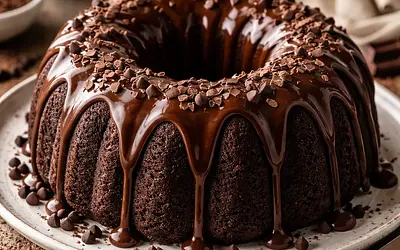 Babka czekoladowa z polewą