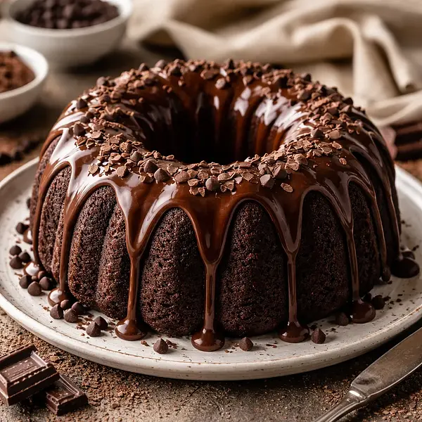 Chocolate Babka with Glaze