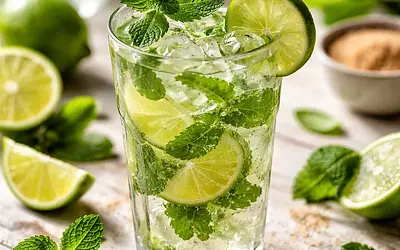 Mojito z miętą i limonką