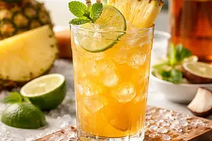 Pineapple and Rum Cocktail