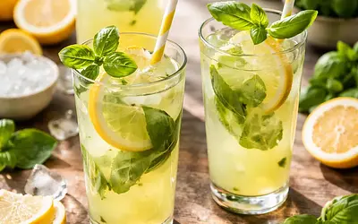 Lemoniada z bazylią