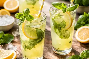 Lemoniada z bazylią