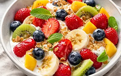 Sałatka z owocami i jogurtem