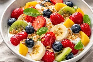 Fruit Salad with Yogurt