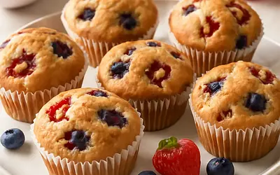 Muffiny z owocami