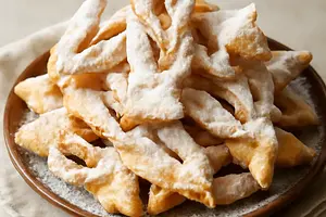Angel Wings with Powdered Sugar