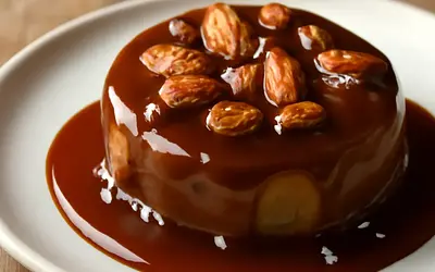 Coffee Kajmak with Sea Salt and Roasted Almonds