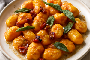 Velvety Pumpkin Gnocchi with Sage Butter and Crispy Bacon