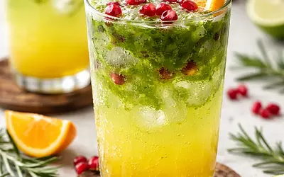 Matcha-Citrus Fizz z granatem i rozmarynem — wariant df843e75