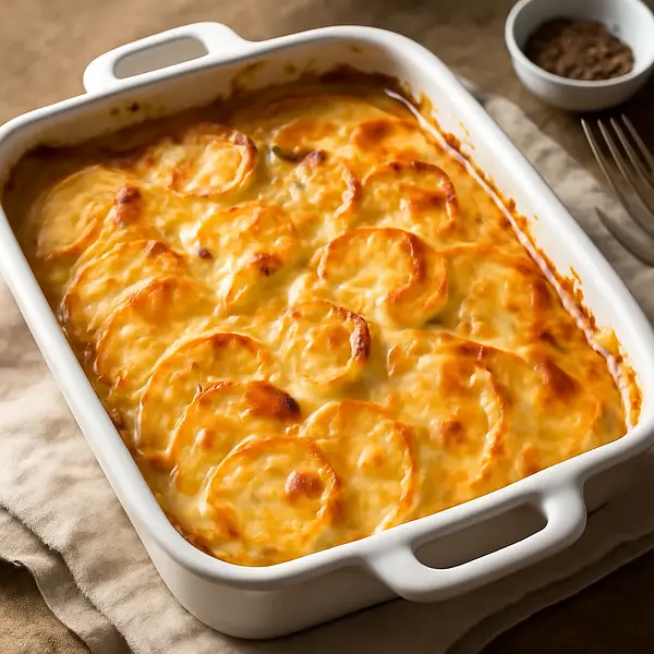 Potato casserole with cheese