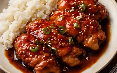 Chicken in teriyaki sauce