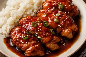 Chicken in teriyaki sauce
