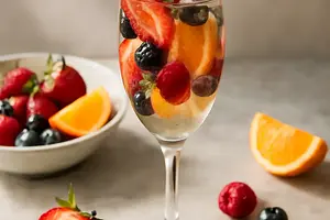 Champagne with Fruits