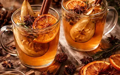 Quick Warming Winter Drink: Orange & Roasted Pear (variant 922f4ca7)