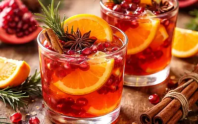 Quick Winter Orange-Pomegranate Drink