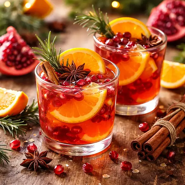 Szybki zimowy napój pomarańczowo-granatowy — wariant 7e0df0be