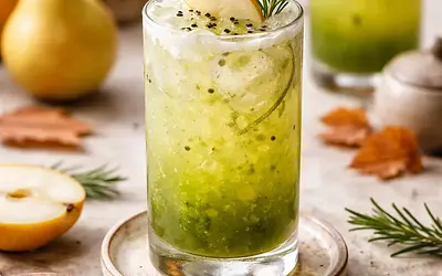 Matcha-Pear Fizz — jesienno-azjatycki napój fusion